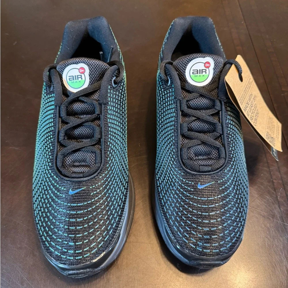 New Nike Air Max DN Black Green Sneaker Shoes Size US 6.5Y